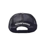 Chrome Hearts Tri-Cross Black White Red Trucker Hat