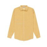 FEAR OF GOD ESSENTIALS Corduroy Shirt Jacket Mid length Corduroy Cotton Coat Brown Black Plum Purple Beach Yellow Lime Yellow Mist Haze Blue Elephant White