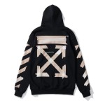 OFF-WHITE Marker Hoodie Black Fuchsia Red Beige
