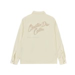 Dior 24SS Off White Cotton Denim Shirt
