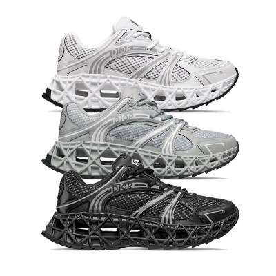 DIOR B35 NXXT sneaker Black Technical Fabric and Black Technical Mesh 3SN323ZCY_H968