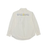 WE11DONE 24SS Back colored graffiti letter printed long sleeved shirt 912190036 S-L