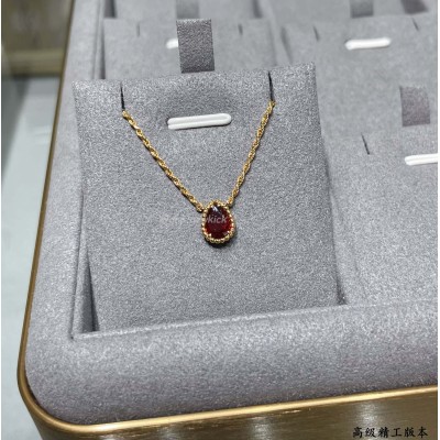 BOUCHERON Serpent Boheme necklace pink gold with rhodolite