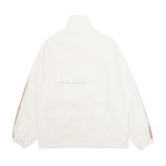 CELINE Side woven zippered jacket Black White