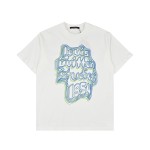 Louis Vuitton Geometric curve neon printed short sleeved T-shirt