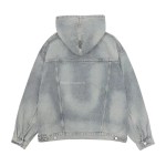 Balenciaga Hooded Denim Hoodie