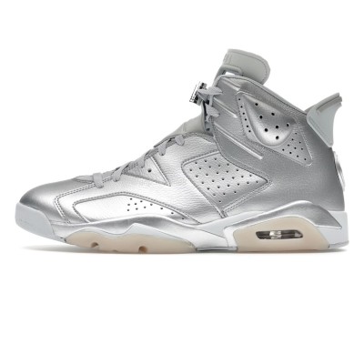 Air Jordan 6 Retro PSG Paris Saint-Germain Silver IQ5135-001
