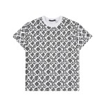 Louis Vuitton Full print presbyopia logo round neck short sleeved T-shirt