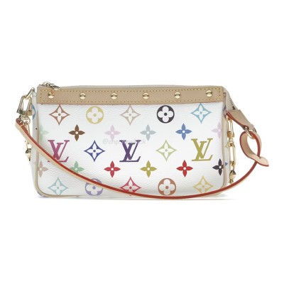 Louis Vuitton x Takashi Murakami Pochette Accessoires White Multicolored M13404