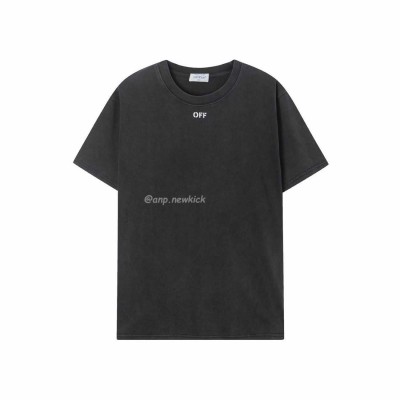 Off-White Script Arrow Embroidered Black T-shirt