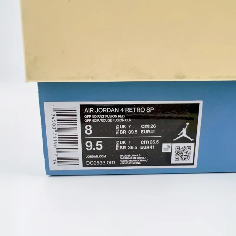 un黑 Union LA x Air Jordan 4 'Off Noir'