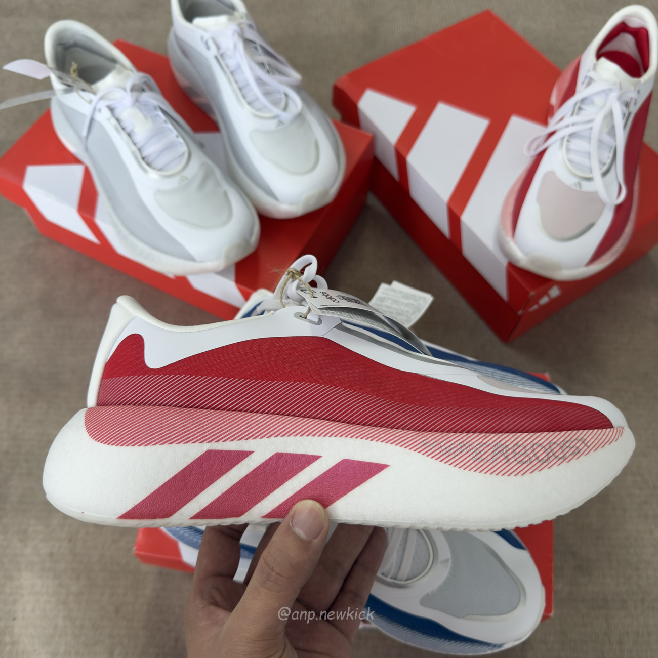 adidas Hyper Boost Edge White EQT Blue Aurora Onix Pure Ruby