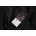 LOUIS VUITTON Decorative Logo Short Sleeve T-shirt Black 1AJCFI