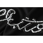LOUIS VUITTON Decorative Logo Short Sleeve T-shirt Black 1AJCFI
