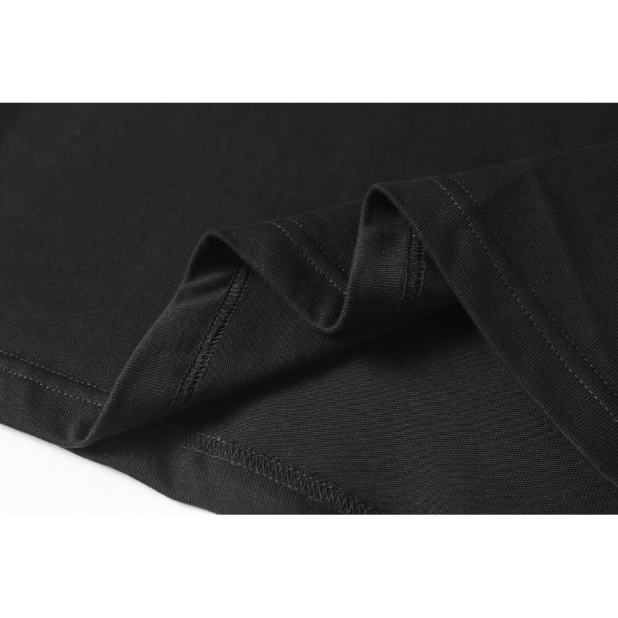 LOUIS VUITTON Decorative Logo Short Sleeve T-shirt Black 1AJCFI