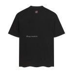 LOUIS VUITTON Decorative Logo Short Sleeve T-shirt Black 1AJCFI
