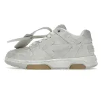 OFF-WHITE Out Of Office OOO Low Tops Vintage Suede Destressed White OMIA189F22LEA0120101