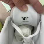 OFF-WHITE Out Of Office OOO Low Tops Vintage Suede Destressed White OMIA189F22LEA0120101