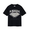 RHUDE Dakar Convoy logo-print Black T-shirt