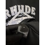 RHUDE Dakar Convoy logo-print Black T-shirt