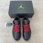 AIR JORDAN 1 LOW GYM BLACK RED 553558-606