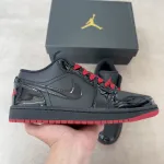 AIR JORDAN 1 LOW GYM BLACK RED 553558-606