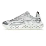 Gucci Cub3d Sneaker Light Grey White Brown Demetra 819709 FAEBE 2847
