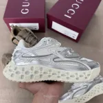 Gucci Cub3d Sneaker Light Grey White Brown Demetra 819709 FAEBE 2847