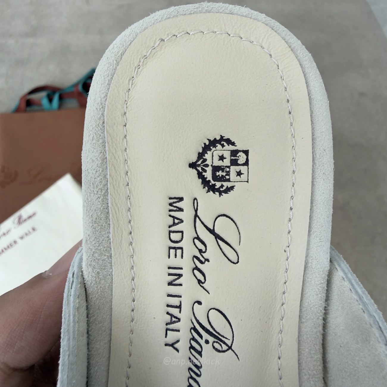 Loro Piana Slip-On Almond Toe White