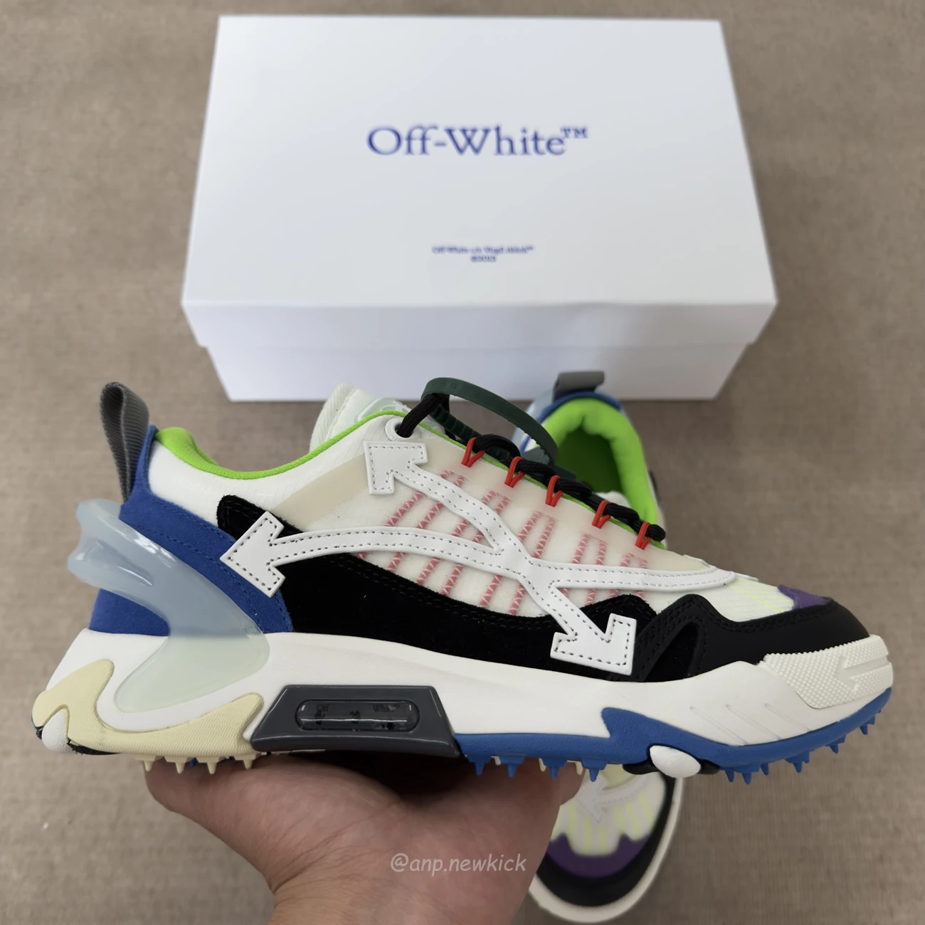 OFF-WHITE Odsy-2000 White Black Blue OMIA190S22FAB0010145