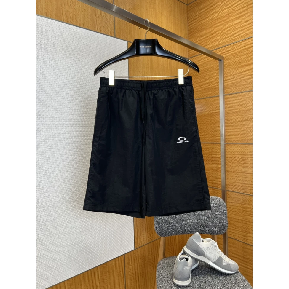 Balenciaga Black Loop Sports Icon TrackShorts