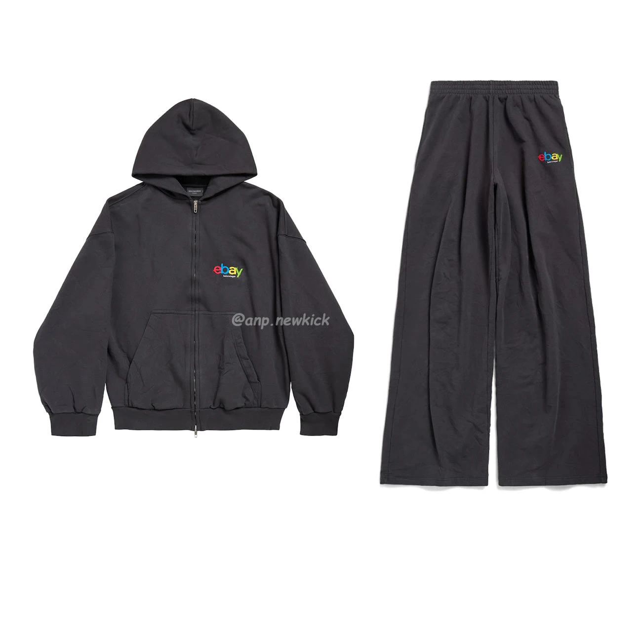 Balenciaga Ebay Baggy Sweatpants inGrey for Men
