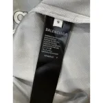 Balenciaga Logo V-neck T-shirt Grey Black Blue