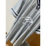 Balenciaga Logo V-neck T-shirt Grey Black Blue