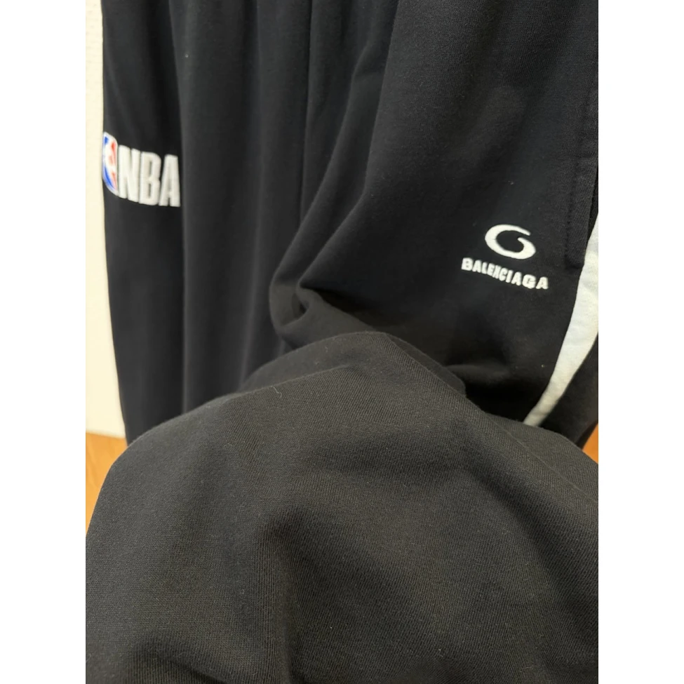 Balenciaga x NBA Collaboration Track Pants Black for Men