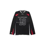 Balenciaga x NBA Oversized Long Sleeve T-Shirt Black Multicolor