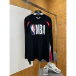 Balenciaga x NBA Oversized Long Sleeve T-Shirt Black Multicolor