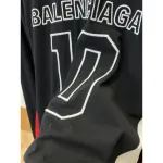 Balenciaga x NBA Oversized Long Sleeve T-Shirt Black Multicolor