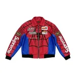 Supreme Vanson Leathers Spider-Man Jacket Multicolor SS26