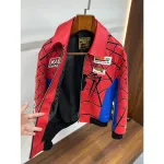 Supreme Vanson Leathers Spider-Man Jacket Multicolor SS26