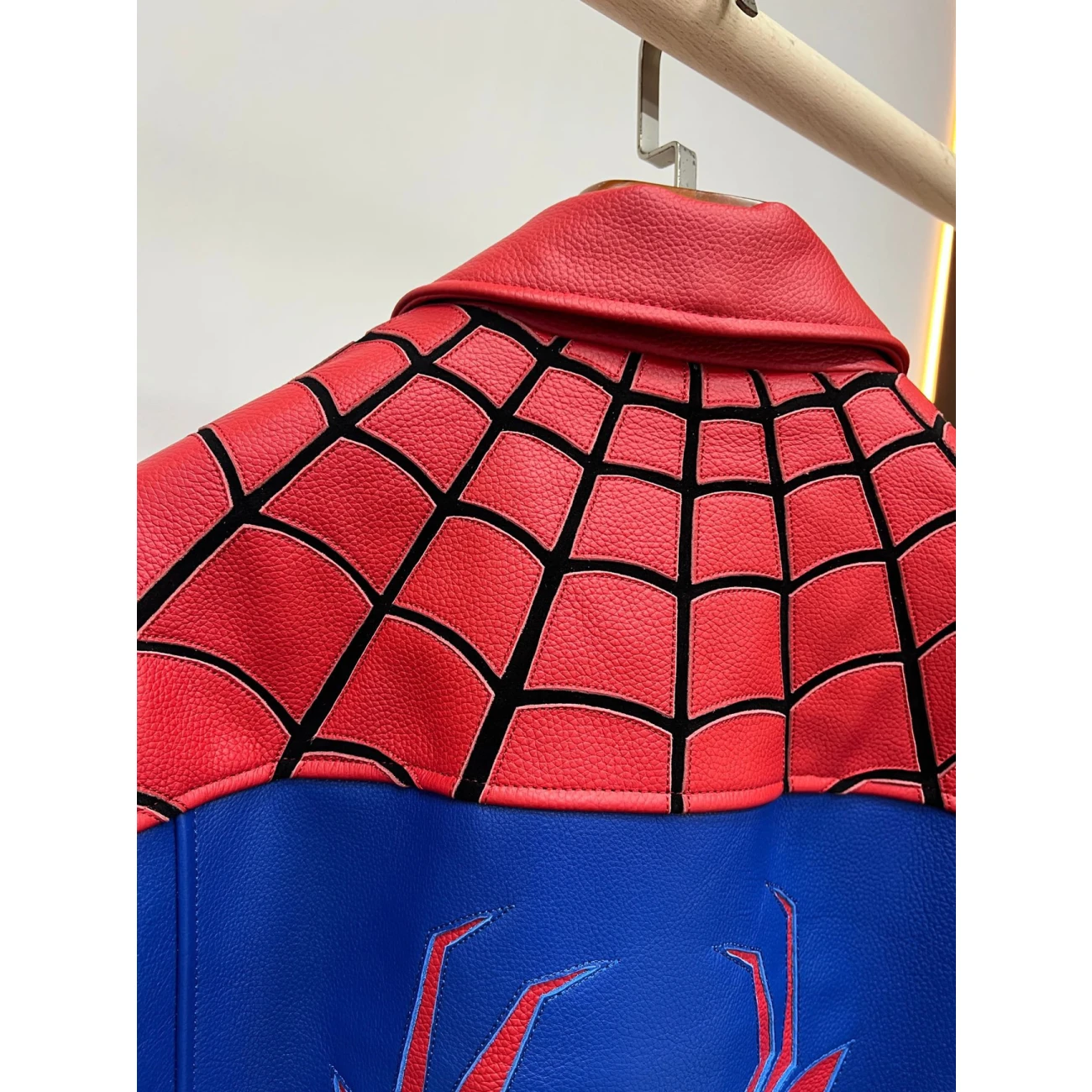 Supreme Vanson Leathers Spider-Man Jacket Multicolor SS26