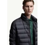 Moncler Lyco Short Logo Quilted Down Jacket - Navy