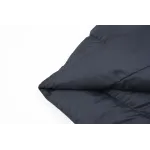 Moncler Lyco Short Logo Quilted Down Jacket - Navy