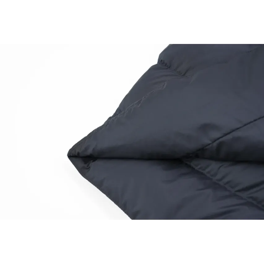 Moncler Lyco Short Logo Quilted Down Jacket - Navy