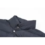 Moncler Lyco Short Logo Quilted Down Jacket - Navy