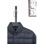 Moncler Lyco Short Logo Quilted Down Jacket - Navy