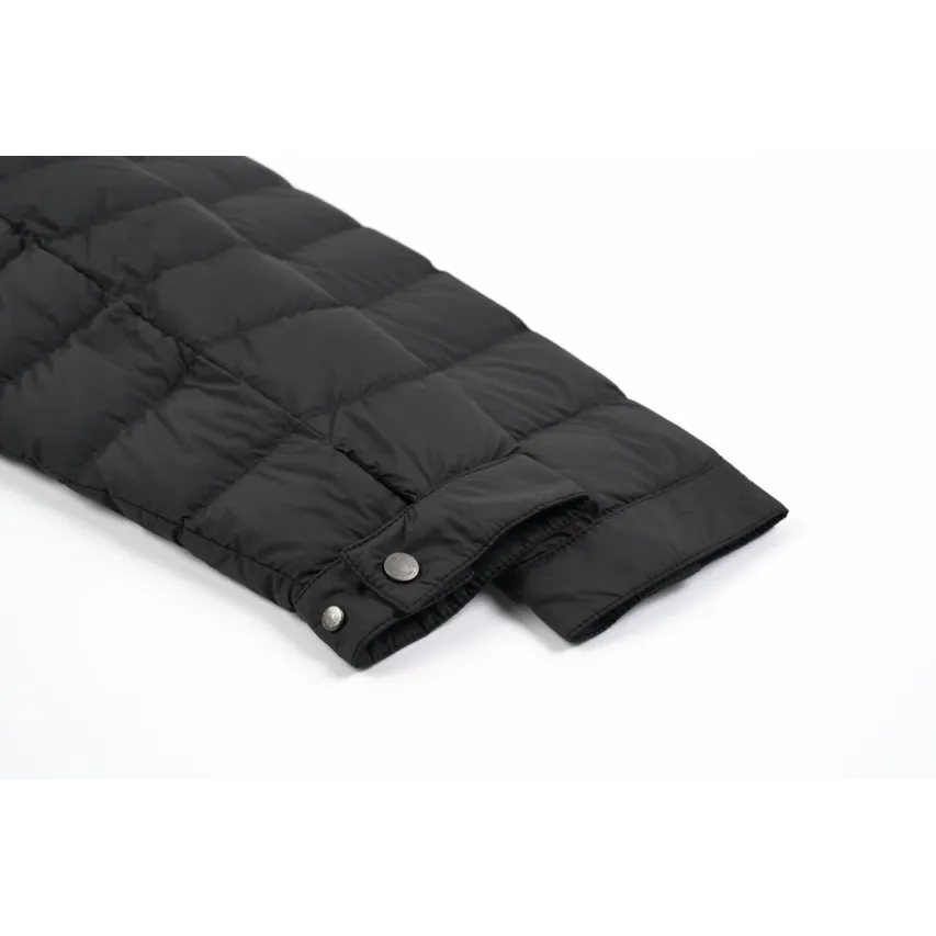 Moncler Lyco Short Logo Quilted Down Jacket - Black