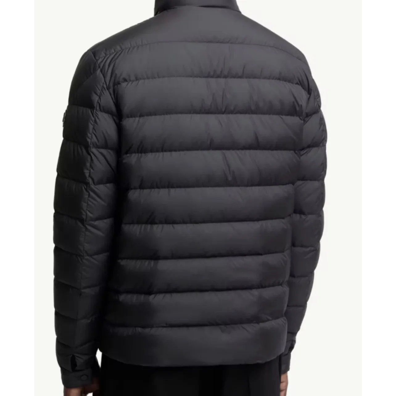Moncler Lyco Short Logo Quilted Down Jacket - Black