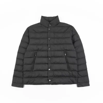 Moncler Lyco Short Logo Quilted Down Jacket - Black