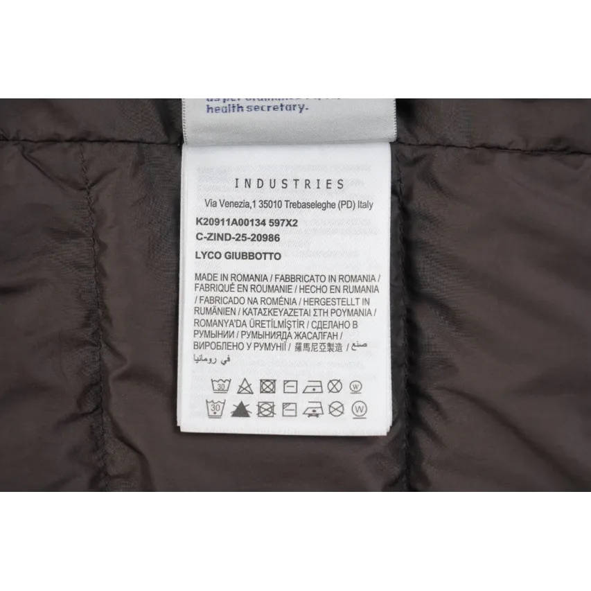 Moncler Lyco Short Logo Quilted Down Jacket - Burgundy